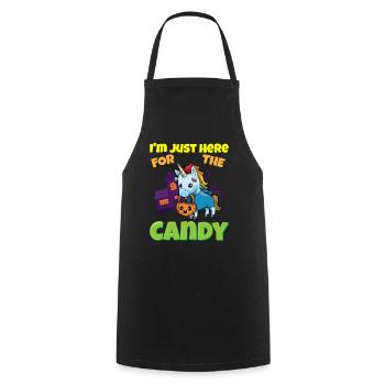 I'm Just Here For The Candy Scary Halloween Beast - Kochschürze - Schwarz - Vorne - AI Model Male 185 dark (185cm)
