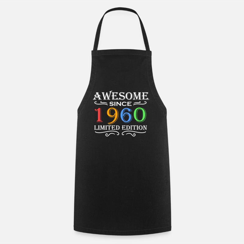 1960 - Born 1960 - Cooking Apron - black