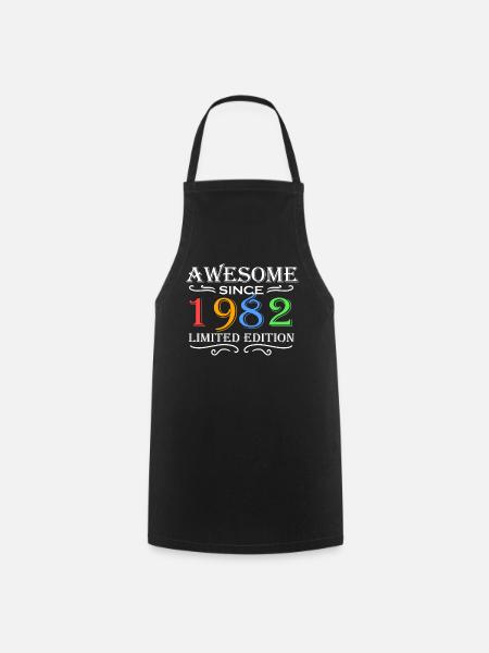1982 - Jahrgang 1982 - Kochschürze - Schwarz