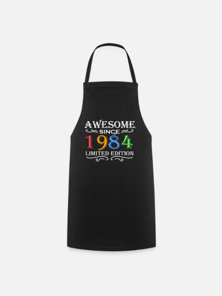 1984 - Né en 1984 - Tablier de cuisine - noir