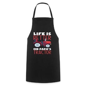 Agriculteur Agriculteur biologique local - Tablier de cuisine - noir - Devant - AI Model Male 185 dark (185cm)