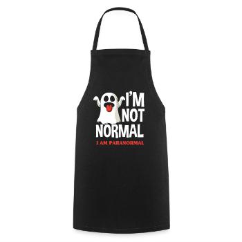 Ghost Paranormal Spell Cadeau Chasseur de Fantômes - Tablier de cuisine - noir - Devant - AI Model Male 185 dark (185cm)