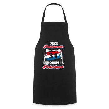 31 Birthday Netherlands Holland 31 years Say - Cooking Apron - black - Front - AI Model Male 185 dark (185cm)