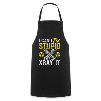 Radiologue Je ne peux pas réparer une radiologie stupide Radiologie - Tablier de cuisine - noir - Devant - AI Model Male 185 dark (185cm)