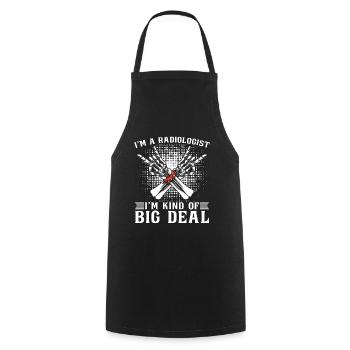 I'm A Radiologist I'm Kind Radiology X-Ray Rad - Cooking Apron - black - Front - AI Model Male 185 dark (185cm)