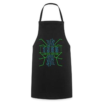 Birthday 1955 Gaming Limited Edition Gamer - Cooking Apron - black - Front - AI Model Male 185 dark (185cm)