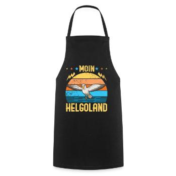 Helgoland Ostsee Sylt Deät Lun Leuchtturm - Kochschürze - Schwarz - Vorne - AI Model Male 185 dark (185cm)
