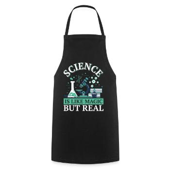 funny chemistry shirt jokes, chemist studies - Cooking Apron - black - Front - AI Model Male 185 dark (185cm)