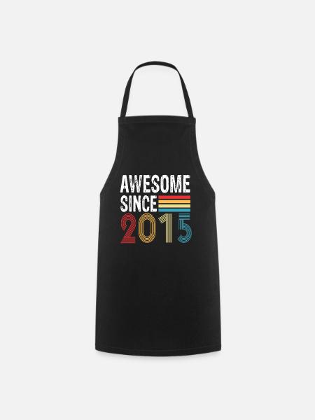 Awesome Since 2015 Geburtstag 2015 Vintage 2015 - Kochschürze - Schwarz