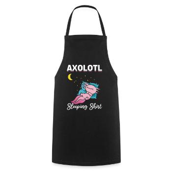 Axolotl Chemise de couchage Axolotl Schlafshirt Axolotl - Tablier de cuisine - noir - Devant - AI Model Male 185 dark (185cm)