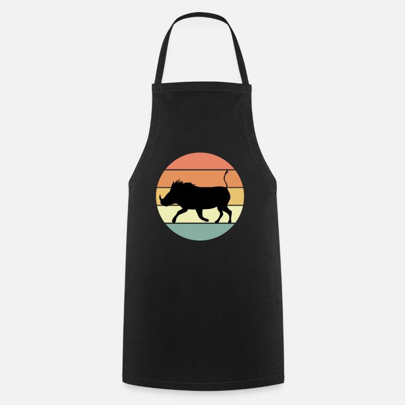 Retro Warthog - Cooking Apron - black