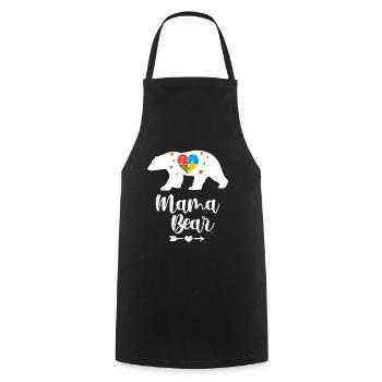 Autistic Autism Autism Awareness Day Asperger's Child - Cooking Apron - black - Front - AI Model Male 185 dark (185cm)