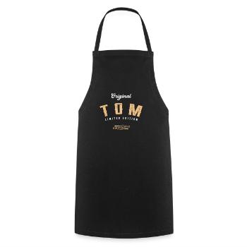 Tom Limited Edition - Kochschürze - Schwarz - Vorne - AI Model Male 185 dark (185cm)