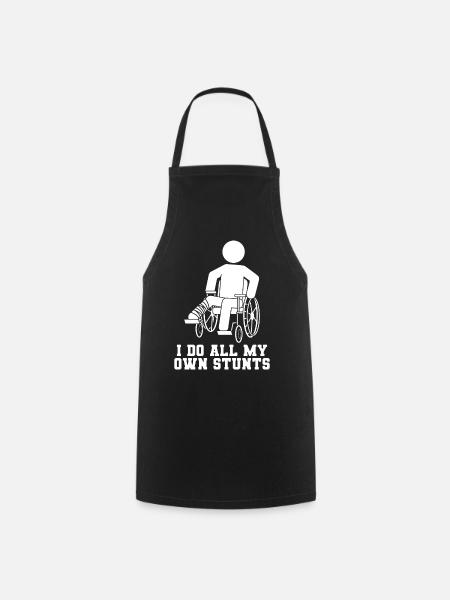 Je fais toutes mes propres cascades - Tablier de cuisine - noir