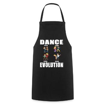 Dance Evolution für einen Tänzer und Tänzerin - Kochschürze - Schwarz - Vorne - AI Model Male 185 dark (185cm)