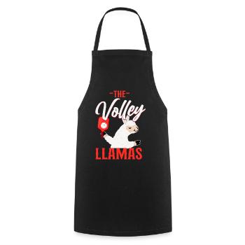 Pickleball Llama Les Lamas Volley - Tablier de cuisine - noir - Devant - AI Model Male 185 dark (185cm)