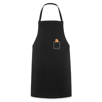 Lustiges Capybara In Der Tasche - Kochschürze - Schwarz - Vorne - AI Model Male 185 dark (185cm)