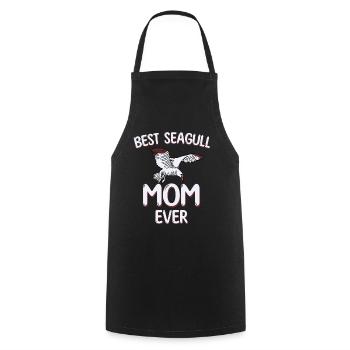 Meilleur(e) Mouettes Mama - Tablier de cuisine - noir - Devant - AI Model Male 185 dark (185cm)