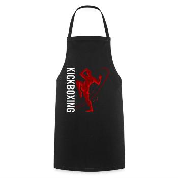 Kickboxer Arts Martiaux Kickboxing Kickboxen - Tablier de cuisine - noir - Devant - AI Model Male 185 dark (185cm)