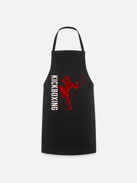 Kickboxer Martial Arts Kickboxing Kickboxen - Cooking Apron - black