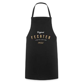 Fechter Limited Edition Fechten Fechtsport - Kochschürze - Schwarz - Vorne - AI Model Male 185 dark (185cm)