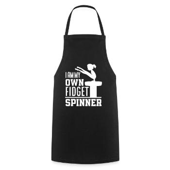Gymnastics Gymnast Athlete Gift Artistic Gymnastics - Cooking Apron - black - Front - AI Model Male 185 dark (185cm)