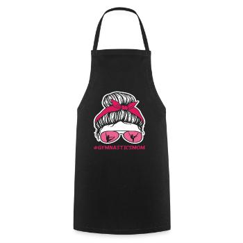 Proud Gymnastics Mom - Cooking Apron - black - Front - AI Model Male 185 dark (185cm)