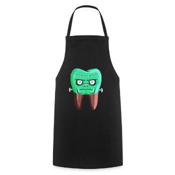 Tooth For Dentist On Halloween - Cooking Apron - black - Front - AI Model Male 185 dark (185cm)