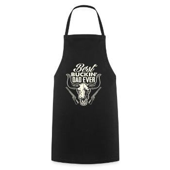 Meilleur chasse papa de cerf - Tablier de cuisine - noir - Devant - AI Model Male 185 dark (185cm)