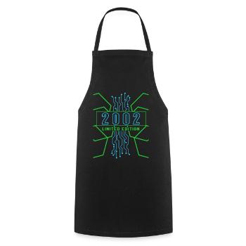 Anniversaire 2002 Gaming Limited Edition Gamer - Tablier de cuisine - noir - Devant - AI Model Male 185 dark (185cm)