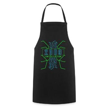 Birthday 2009 Gaming Limited Edition Gamer - Cooking Apron - black - Front - AI Model Male 185 dark (185cm)