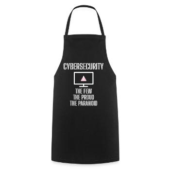 Cybersecurity - IT-Sicherheit Informatiker - Kochschürze - Schwarz - Vorne - AI Model Male 185 dark (185cm)