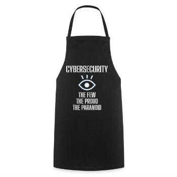 Cybersecurity - IT-Sicherheit Informatiker - Kochschürze - Schwarz - Vorne - AI Model Male 185 dark (185cm)