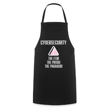 Cybersecurity - IT-Sicherheit Informatiker - Kochschürze - Schwarz - Vorne - AI Model Male 185 dark (185cm)
