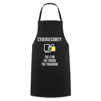 Cybersecurity - IT-Sicherheit Informatiker - Kochschürze - Schwarz - Vorne - AI Model Male 185 dark (185cm)
