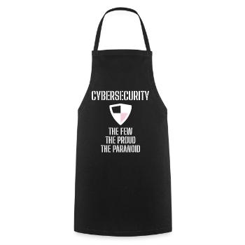 Cybersecurity - IT-Sicherheit Informatiker - Kochschürze - Schwarz - Vorne - AI Model Male 185 dark (185cm)