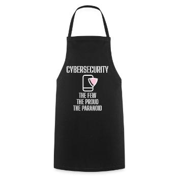 Cybersecurity - IT-Sicherheit Informatiker - Kochschürze - Schwarz - Vorne - AI Model Male 185 dark (185cm)