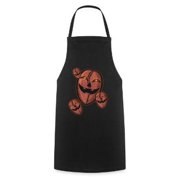 Evil Jack O Lantern Coffee Beans Halloween - Kochschürze - Schwarz - Vorne - AI Model Male 185 dark (185cm)