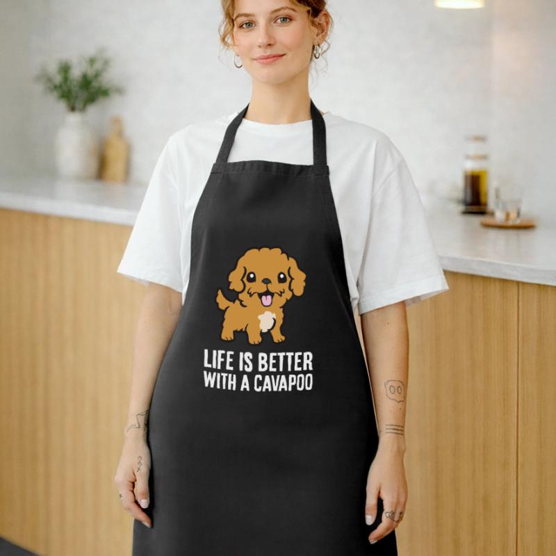 Cavapoo Pet Dog Life Is Better With A Cavapoo Cooking Apron