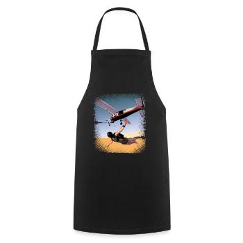 Parachutistes parachutistes parachutés - Tablier de cuisine - noir - Devant - AI Model Male 185 dark (185cm)