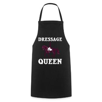 Dressur Reiten Pferd Training Dressurreiten - Kochschürze - Schwarz - Vorne - AI Model Male 185 dark (185cm)