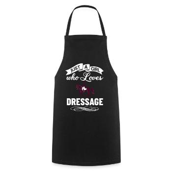 Dressur Reiten Pferd Training Dressurreiten - Kochschürze - Schwarz - Vorne - AI Model Male 185 dark (185cm)