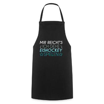 Eishockey Spruch - Kochschürze - Schwarz - Vorne - AI Model Male 185 dark (185cm)