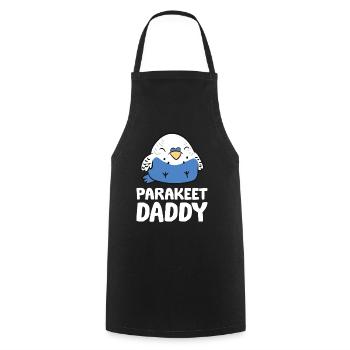 Perruche Papa Perruche Drôle - Tablier de cuisine - noir - Devant - AI Model Male 185 dark (185cm)