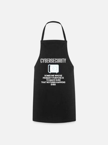 Cybersecurity - IT-Sicherheit Informatiker - Kochschürze - Schwarz