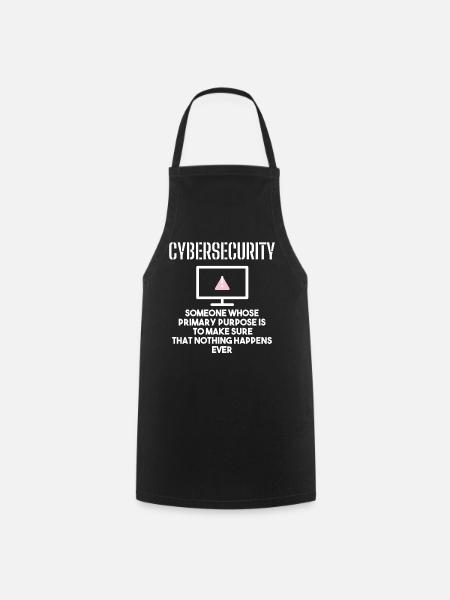 Cybersecurity - IT-Sicherheit Informatiker - Kochschürze - Schwarz