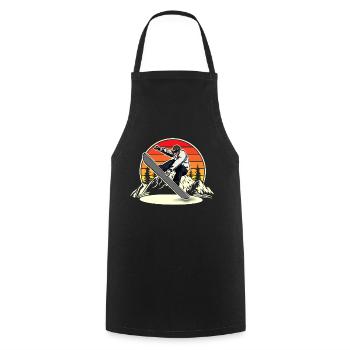 Snowboard Snowboarding Snowboarder - Cooking Apron - black - Front - AI Model Male 185 dark (185cm)