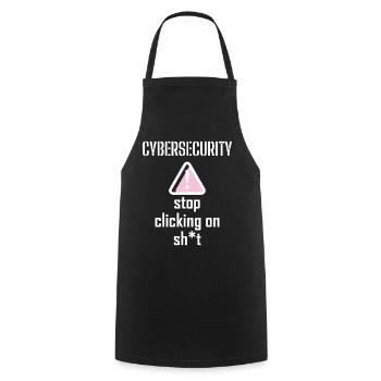Cybersecurity - IT-Sicherheit Informatiker - Kochschürze - Schwarz - Vorne - AI Model Male 185 dark (185cm)