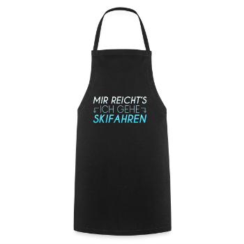 Ski Spruch - Kochschürze - Schwarz - Vorne - AI Model Male 185 dark (185cm)