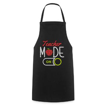 Mode enseignant sur l’école des étudiants universitaires - Tablier de cuisine - noir - Devant - AI Model Male 185 dark (185cm)